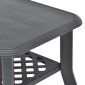 vidaXL Τραπεζάκι Σαλονιού Ανθρακί 90 x 60 x 46 εκ. Πλαστικό