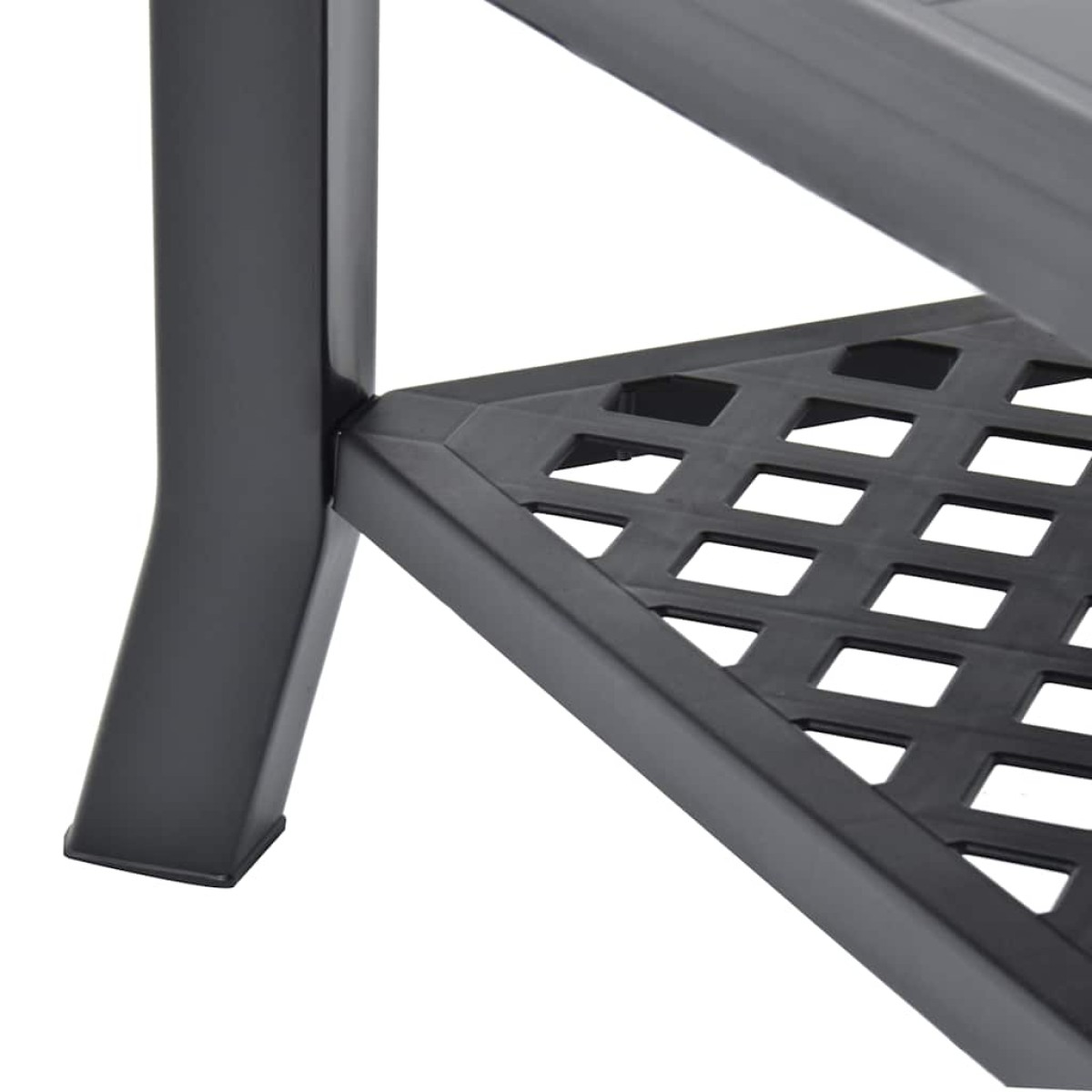 vidaXL Τραπεζάκι Σαλονιού Ανθρακί 90 x 60 x 46 εκ. Πλαστικό