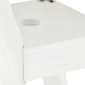 vidaXL Τραπέζι Bistro Λευκό 70 x 70 x 72 εκ. Πλαστικό