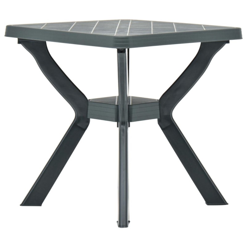 vidaXL Τραπέζι Bistro Πράσινο 70 x 70 x 72 εκ. Πλαστικό