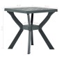 vidaXL Τραπέζι Bistro Ανθρακί 70 x 70 x 72 εκ. Πλαστικό