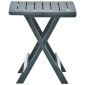 vidaXL Τραπέζι Κήπου Πτυσσόμενο Πράσινο 45 x 43 x 50 εκ. Πλαστικό