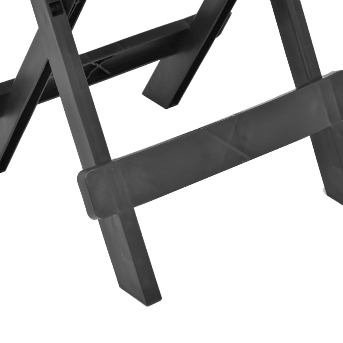 vidaXL Τραπέζι Κήπου Πτυσσόμενο Ανθρακί 45 x 43 x 50 εκ. Πλαστικό