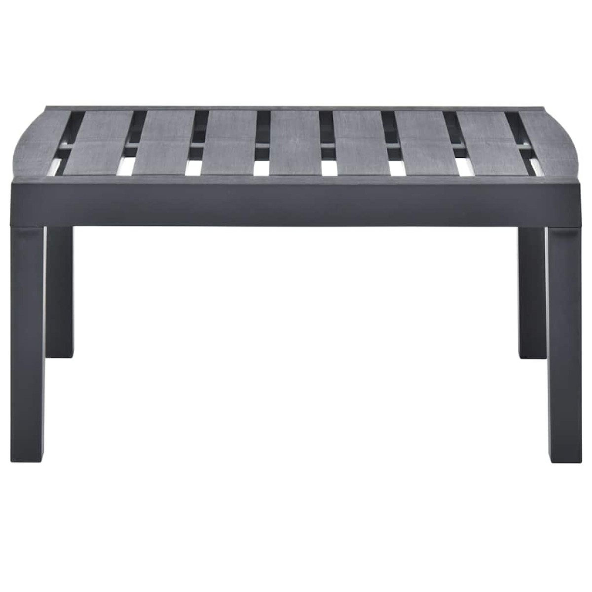 vidaXL Τραπεζάκι Κήπου Ανθρακί 78 x 55 x 38 εκ. Πλαστικό
