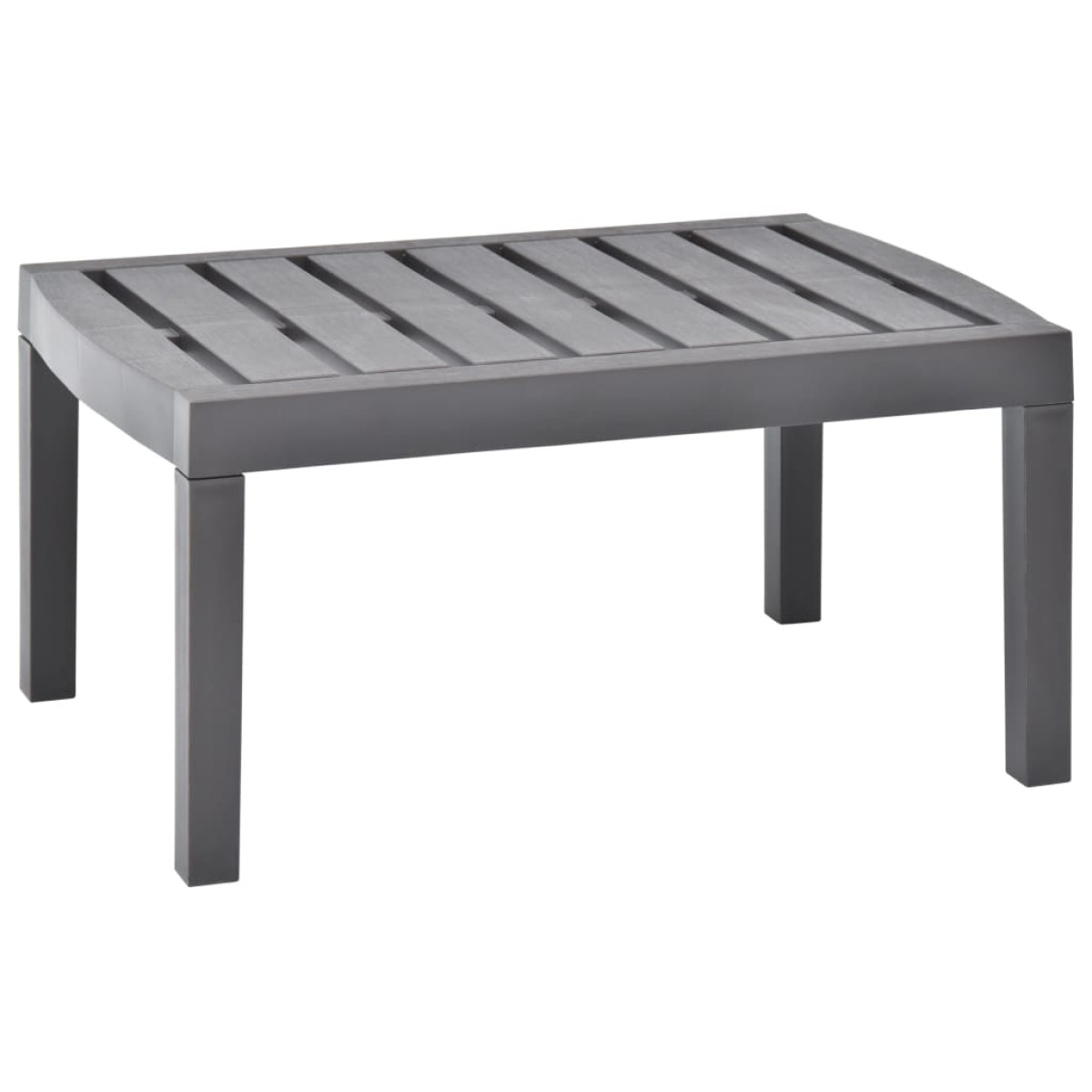 vidaXL Τραπέζι Κήπου Μόκα 78 x 55 x 38 εκ. Πλαστικό