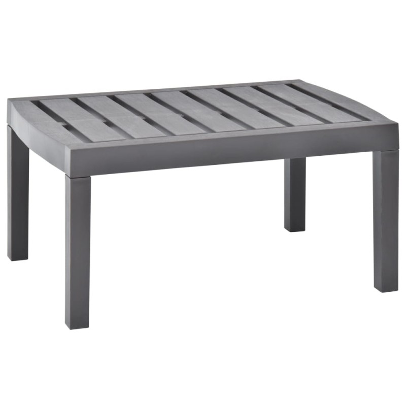 vidaXL Τραπέζι Κήπου Μόκα 78 x 55 x 38 εκ. Πλαστικό