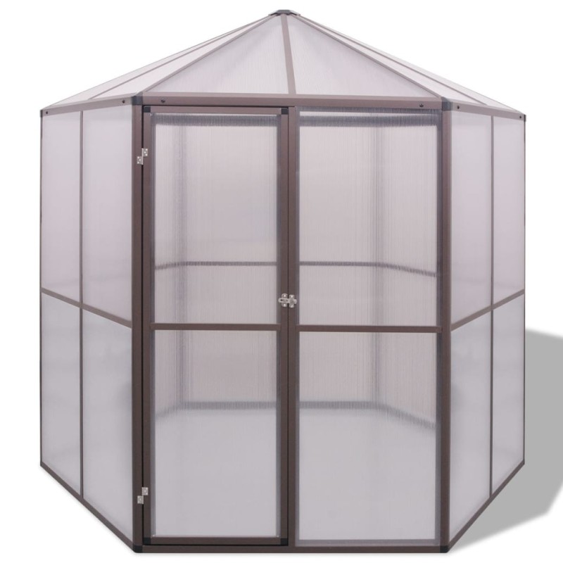 vidaXL Θερμοκήπιο 240 x 211 x 232 εκ. Αλουμινίου