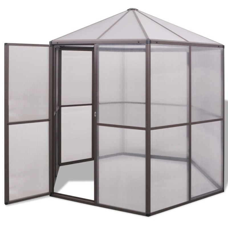 vidaXL Θερμοκήπιο 240 x 211 x 232 εκ. Αλουμινίου