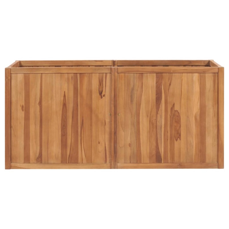 vidaXL Ζαρντινιέρα Υπερυψωμένη 150 x 50 x 70 εκ. από Μασίφ Ξύλο Teak