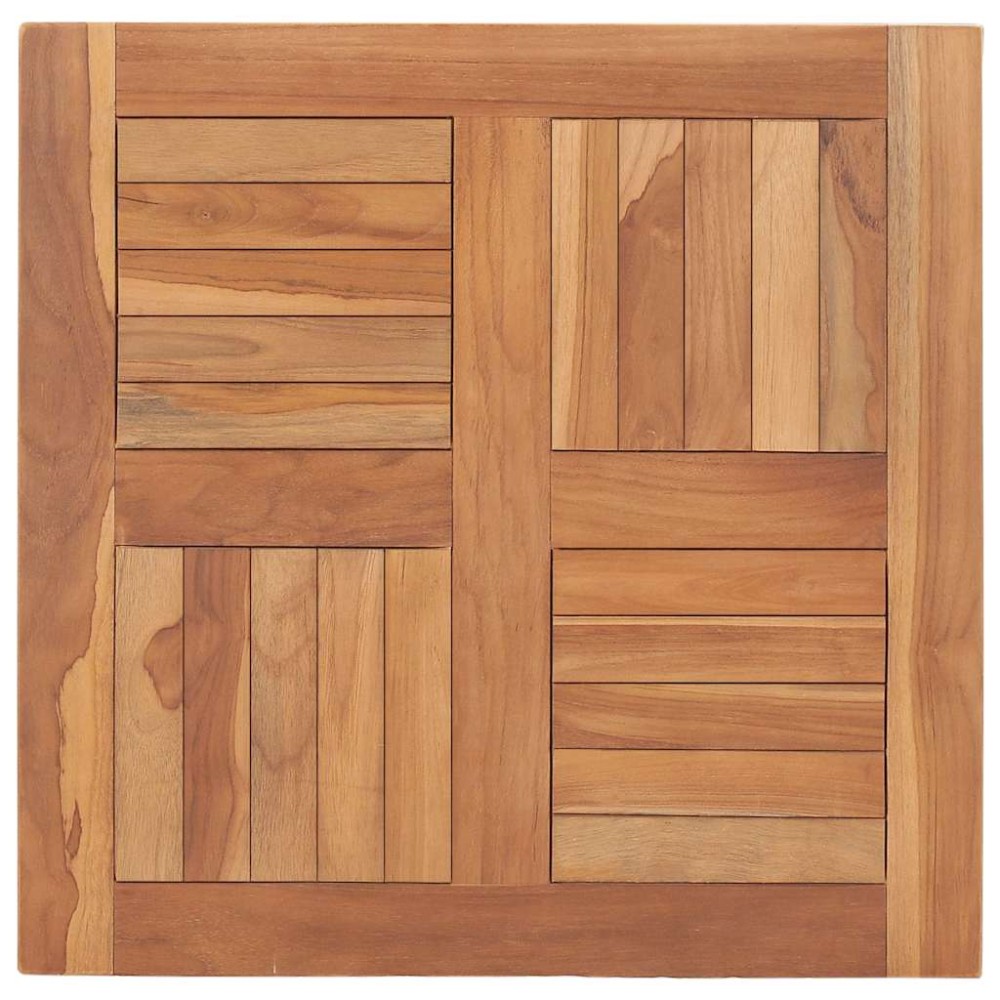 vidaXL Επιφάνεια Τραπεζιού 60 x 60 x 2,5 εκ. Μασίφ Ξύλο Teak