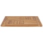 vidaXL Επιφάνεια Τραπεζιού 60 x 60 x 2,5 εκ. Μασίφ Ξύλο Teak