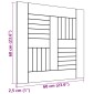 vidaXL Επιφάνεια Τραπεζιού 60 x 60 x 2,5 εκ. Μασίφ Ξύλο Teak