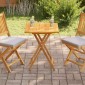 vidaXL Επιφάνεια Τραπεζιού 60 x 60 x 2,5 εκ. Μασίφ Ξύλο Teak