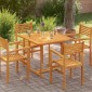 vidaXL Επιφάνεια Τραπεζιού Τετράγωνη 90x90x2,5 εκ. Μασίφ Ξύλο Teak