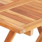 vidaXL Τραπέζι Bistro Πτυσσόμενο 60 x 60 x 65 εκ. από Μασίφ Ξύλο Teak