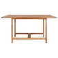 vidaXL Τραπέζι Κήπου 150 x 150 x 76 εκ. από Μασίφ Ξύλο Teak