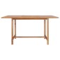 vidaXL Τραπέζι Κήπου 150 x 150 x 76 εκ. από Μασίφ Ξύλο Teak
