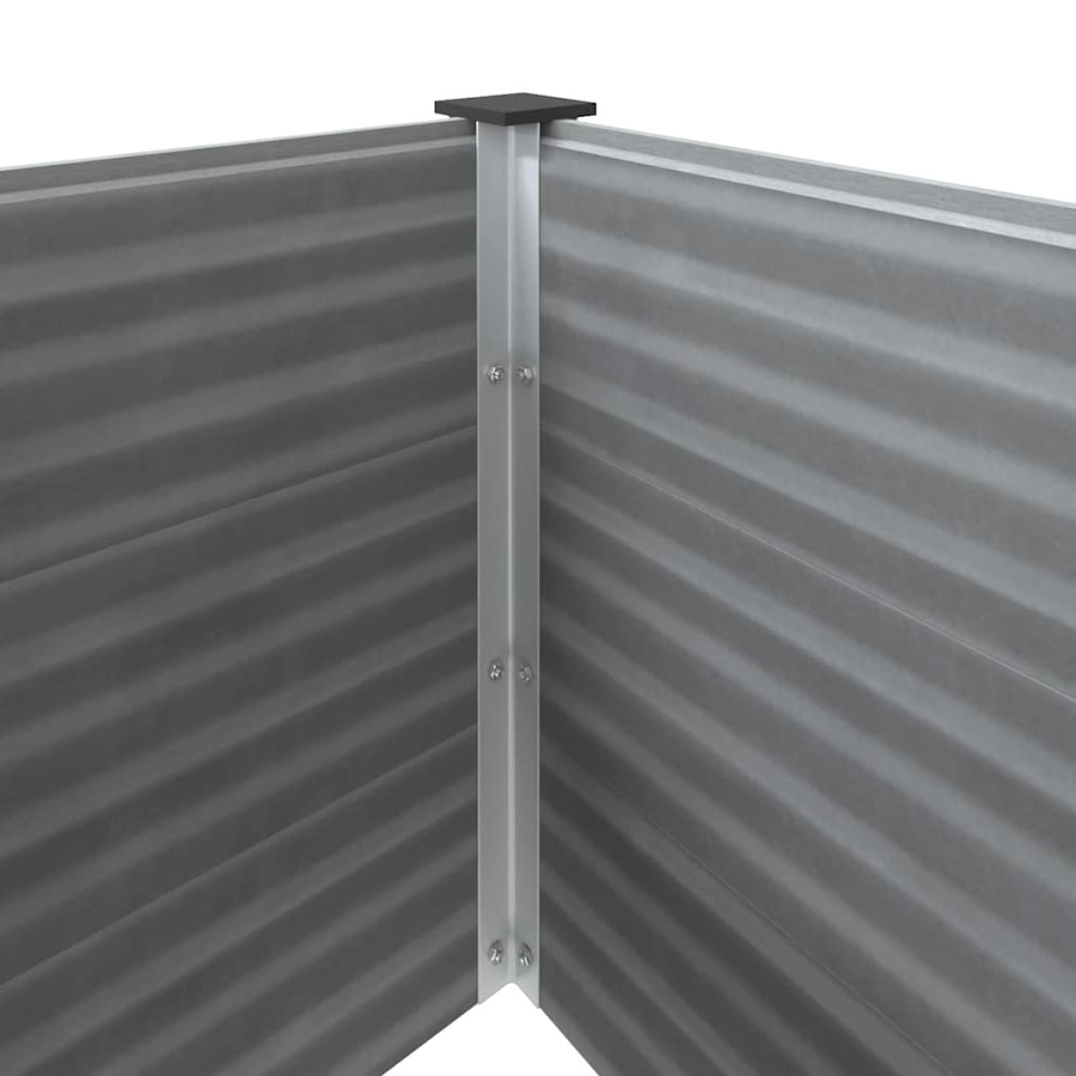 vidaXL Ζαρντινιέρα Υπερυψωμένη Γκρι 250 x 50 x 54 εκ. από WPC