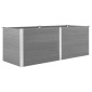 vidaXL Ζαρντινιέρα Υπερυψωμένη Γκρι 250 x 100 x 91 εκ. από WPC