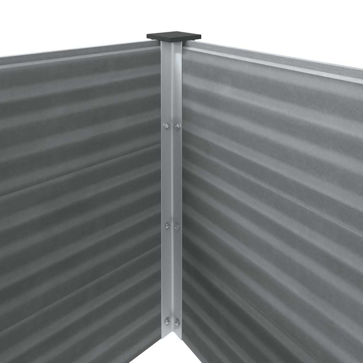 vidaXL Ζαρντινιέρα Υπερυψωμένη Γκρι 250 x 100 x 91 εκ. από WPC