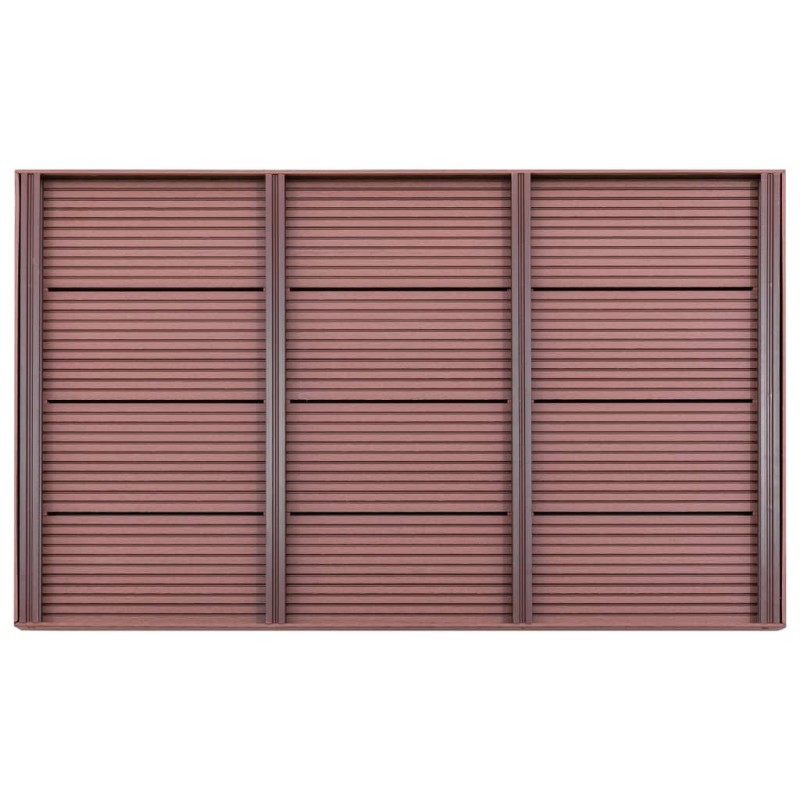 vidaXL Πάτωμα για Ηλιακή Ντουζιέρα Καφέ 101 x 63 x 5,5 εκ. από WPC