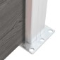 vidaXL Πάνελ Περίφραξης Γκρι 180 x 186 εκ. από WPC