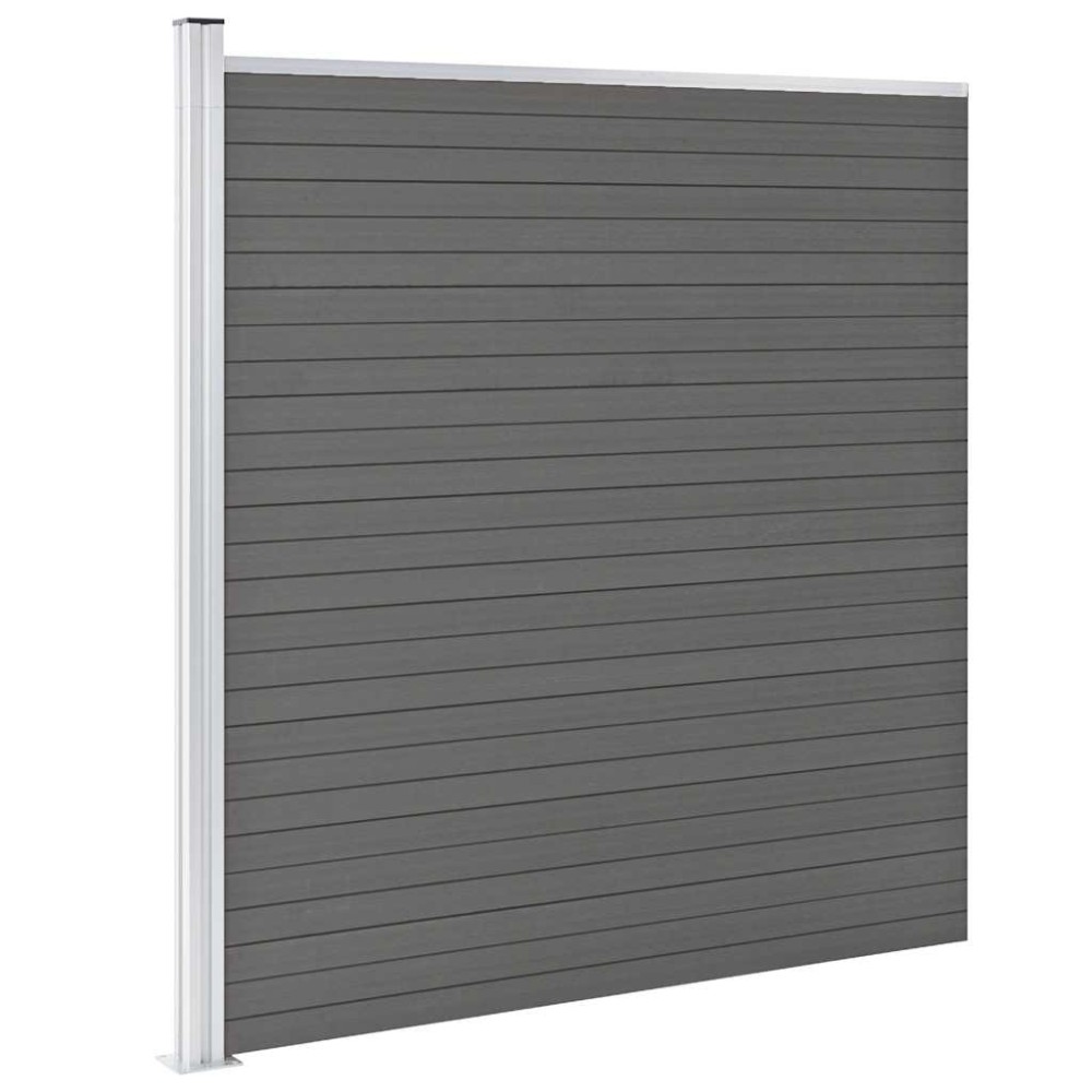 vidaXL Πάνελ Περίφραξης Γκρι 175 x 186 εκ. από WPC