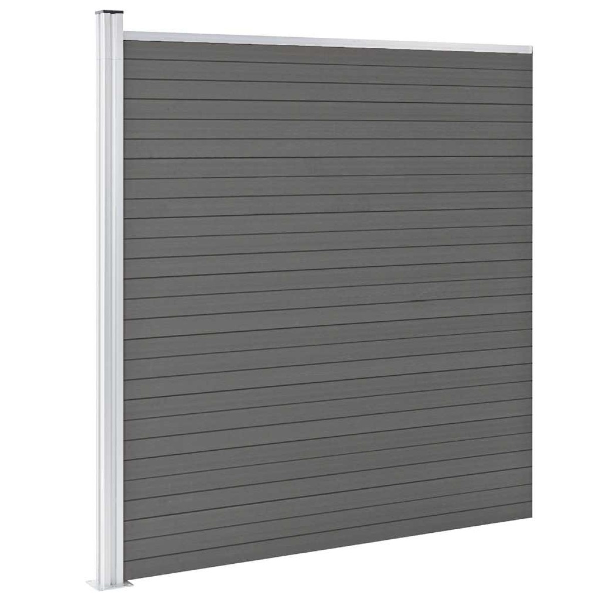 vidaXL Πάνελ Περίφραξης Γκρι 175 x 186 εκ. από WPC