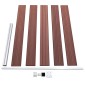 vidaXL Πάνελ Περίφραξης Καφέ 175 x 105 εκ. από WPC