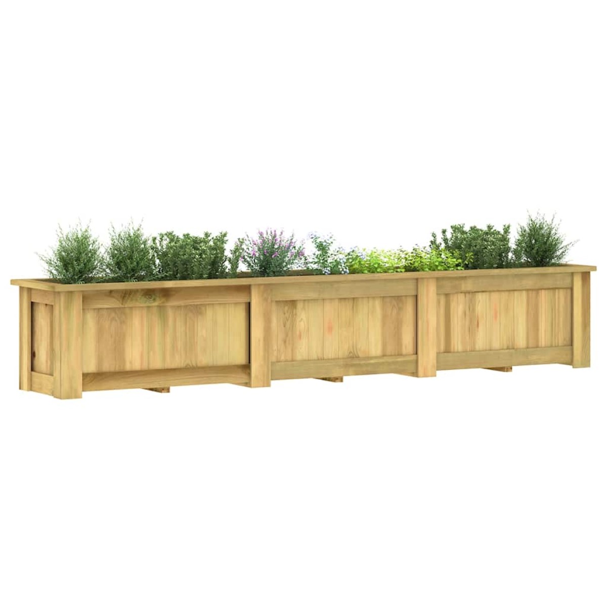vidaXL Υπερυψωμένη Γλάστρα 291 x 50 x 50 εκ. Εμποτισμένο Ξύλο Πεύκου