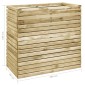 vidaXL Ζαρντινιέρα Υπερυψωμένη 100x50x100 εκ. Εμποτισμένο Ξύλο Πεύκου