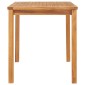 vidaXL Τραπεζαρία Κήπου 120 x 70 x 77 εκ. από Μασίφ Ξύλο Teak