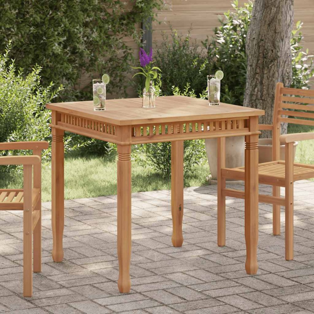 vidaXL Τραπεζαρία Κήπου 80 x 80 x 80 εκ. από Μασίφ Ξύλο Teak