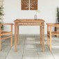 vidaXL Τραπεζαρία Κήπου 80 x 80 x 80 εκ. από Μασίφ Ξύλο Teak