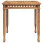vidaXL Τραπεζαρία Κήπου 80 x 80 x 80 εκ. από Μασίφ Ξύλο Teak
