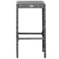 vidaXL Σετ Επίπλων Μπαρ Κήπου 7 τεμ. Γκρι Συνθετικό Ρατάν με Μαξιλάρια