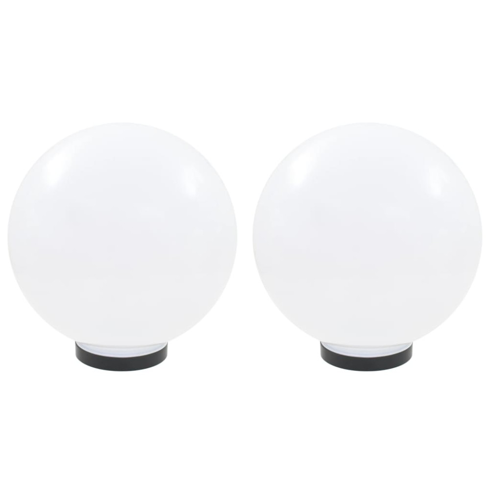 vidaXL Φωτιστικά Μπάλα LED 2 τεμ. Σφαιρικά 30 εκ. Ακρυλικά (PMMA)