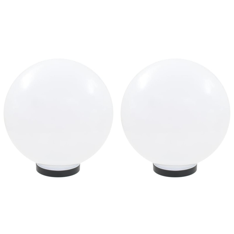 vidaXL Φωτιστικά Μπάλα LED 2 τεμ. Σφαιρικά 30 εκ. Ακρυλικά (PMMA)