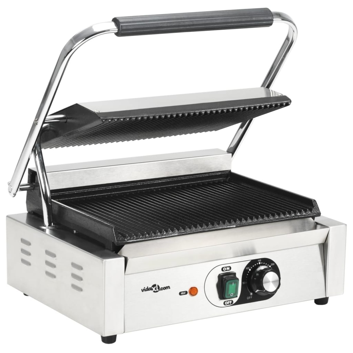 vidaXL Τοστιέρα Ραβδωτή Panini 2200 W 43 x 30,5 x 20 εκ.