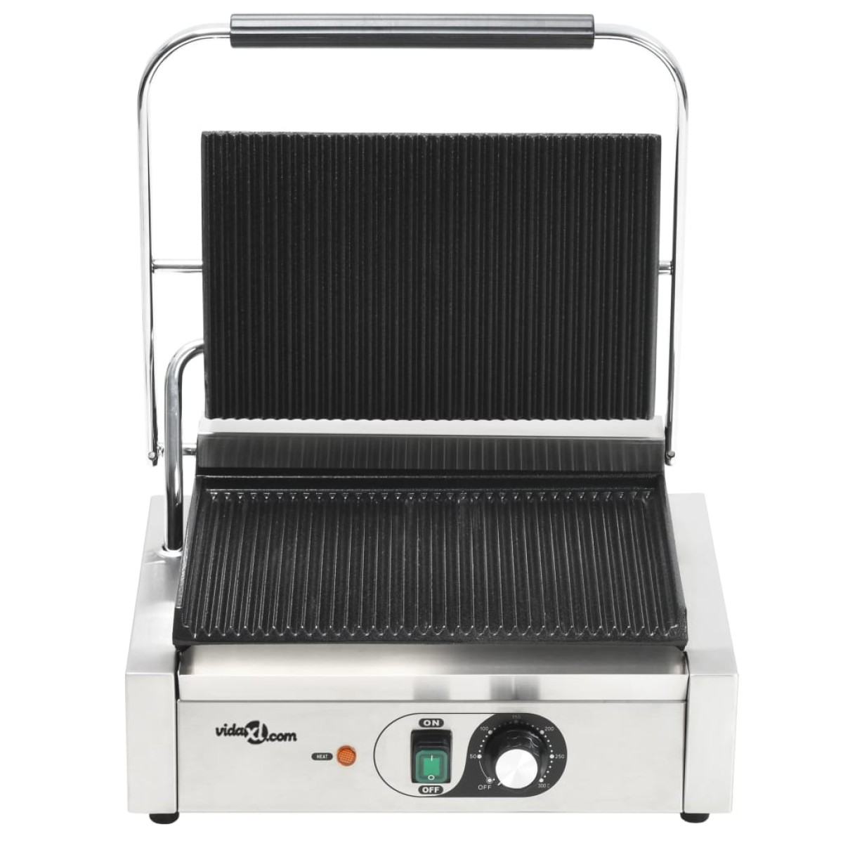 vidaXL Τοστιέρα Ραβδωτή Panini 2200 W 43 x 30,5 x 20 εκ.