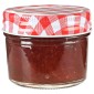 vidaXL Βάζα Μαρμελάδας 96 τεμ. 110 ml Γυάλινα με Κόκκινα/Λευκά Καπάκια