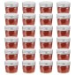 vidaXL Βάζα Μαρμελάδας 24 τεμ. 110 ml Γυάλινα με Ασημένια Καπάκια