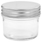 vidaXL Βάζα Μαρμελάδας 48 τεμ. 110 ml Γυάλινα με Ασημένια Καπάκια