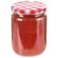 vidaXL Βάζα Μαρμελάδας 48 τεμ. 230 ml Γυάλινα με Κόκκινα/Λευκά Καπάκια