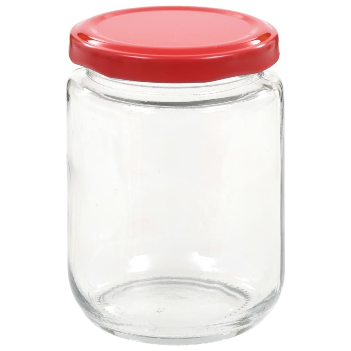 vidaXL Βάζα Μαρμελάδας 96 τεμ. 230 ml Γυάλινα με Κόκκινα Καπάκια