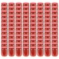 vidaXL Βάζα Μαρμελάδας 96 τεμ. 230 ml Γυάλινα με Κόκκινα Καπάκια