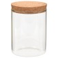 vidaXL Βάζα 6 τεμ. 650 ml Γυάλινα με Καπάκι από Φελλό