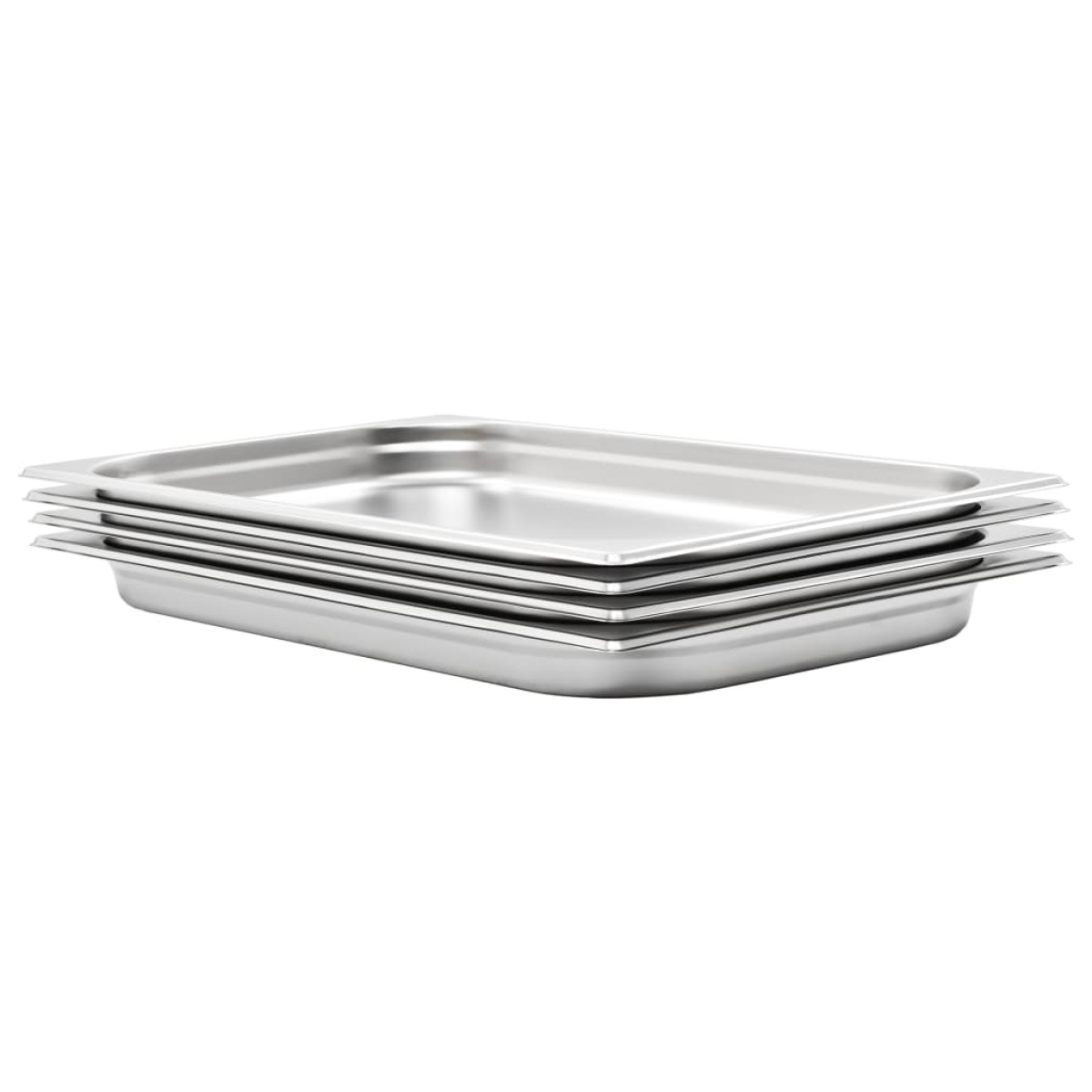 vidaXL Λεκάνες Gastronorm 4 τεμ. GN 1/1 40 χιλ. από Ανοξείδωτο Ατσάλι