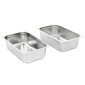 vidaXL Λεκάνες Gastronorm 2 τεμ. GN 1/1 150 χιλ. από Ανοξείδωτο Ατσάλι