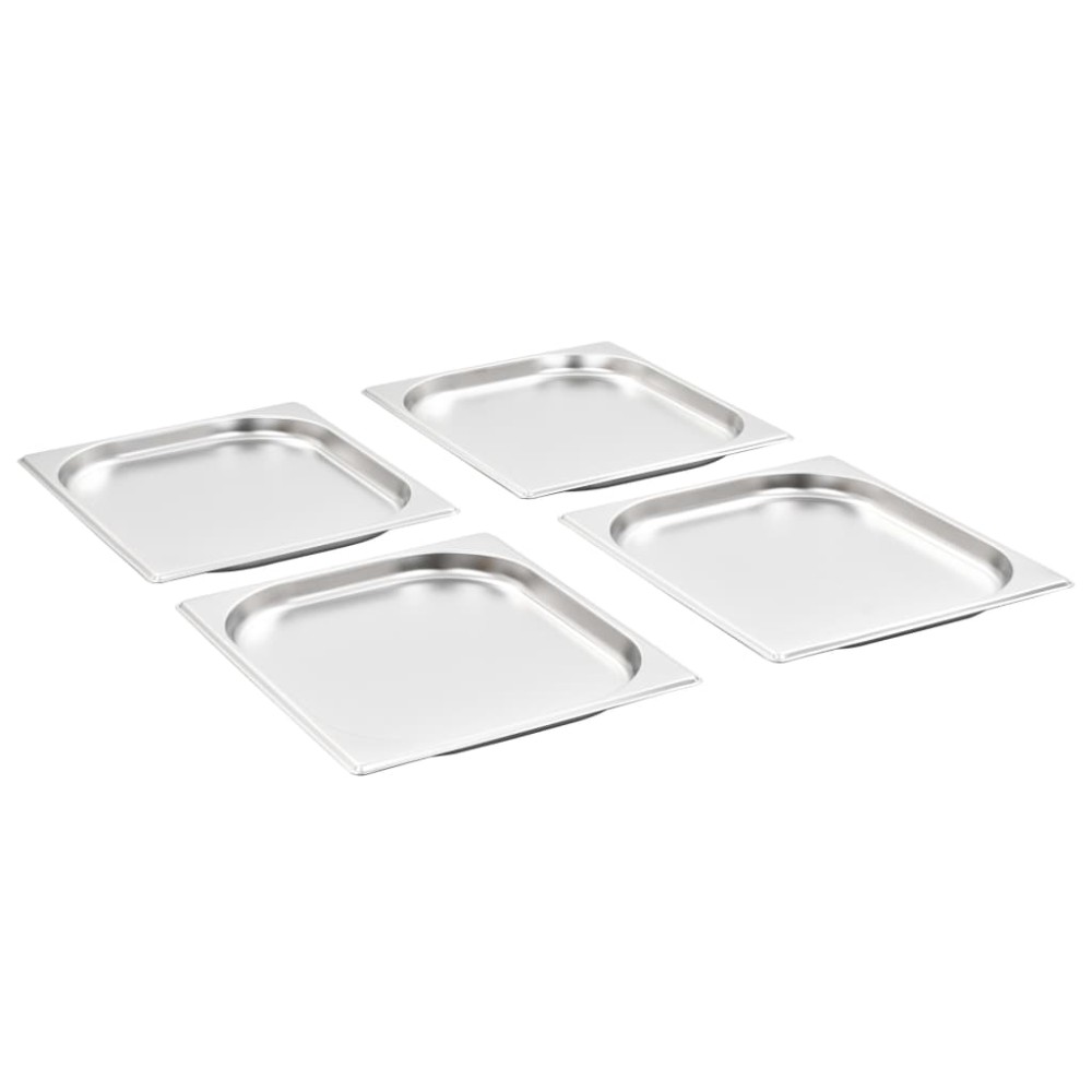 vidaXL Λεκάνες Gastronorm 8 τεμ. GN 1/2 20 χιλ. από Ανοξείδωτο Ατσάλι